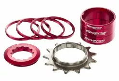 Kit Single Speed Reverse Rojo / Piñón 13 Dientes Rojo