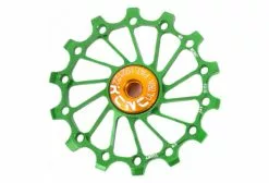 Jockey Wheel KCNC Narrow/Wide Long Teeth Roulement Céramique Vert 14 Dents