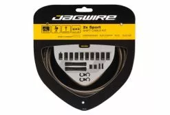 Jagwire 2x Sport Shift Kit Carbon Plateado