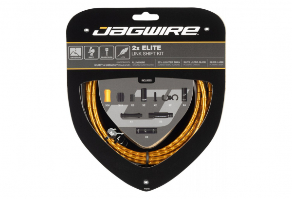 Jagwire 2x Elite Link Shift Kit Dorado 1 Jagwire 2x Elite Link Shift Kit Dorado