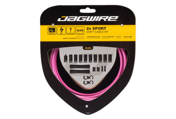 Jagwire 2x Sport Shift Kit Rosa 1 Jagwire 2x Sport Shift Kit Rosa
