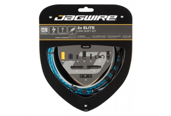 Kit De Cambio Jagwire 2x Elite Link Azul 1 Kit De Cambio Jagwire 2x Elite Link Azul