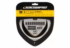 Jagwire 2x Sport Shift Kit Trenzado Blanco