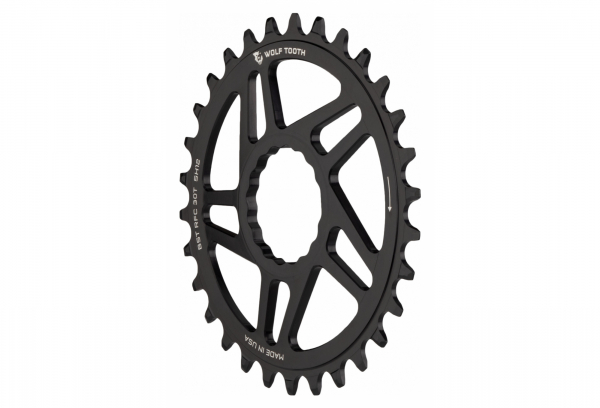 Wolf-tooth Plato De Montaje Directo Wolf Tooth Para Race Face Cinch Boost 3 Mm Drop-Stop ST Para Shimano HyperGlide + 12S Negro 2 Wolf-tooth Plato De Montaje Directo Wolf Tooth Para Race Face Cinch Boost 3 Mm Drop-Stop ST Para Shimano HyperGlide + 12S Negro - Imagen 2