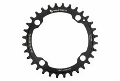 Wolf-tooth Plato Wolf Tooth 104 BCD Drop-Stop ST Para Shimano HyperGlide + 12S Negro