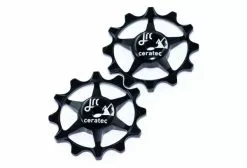 JRC Components Ruedas Jockey De 12T Estrechas Y Anchas Para Sram Negras