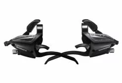 Shimano MANETTE DERAILLEUR PAIRE VTT 3x8V PUSH/PULL + LEVIERS EF500 ESTEF5004PV8A3.
