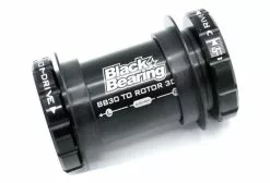 Black-bearing Eje De Pedalier Atornillado 42 Negro Con Eje De 30 Mm