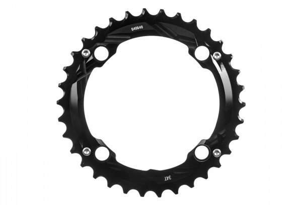 RACE FACE Turbine External Chainring 104mm Black 2 RACE FACE Turbine External Chainring 104mm Black - Imagen 2