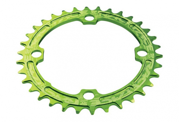 RACE FACE Mono Plateau Narrow Wide 104mm Green 1 RACE FACE Mono Plateau Narrow Wide 104mm Green