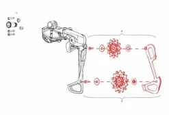 Sram Polea Desviador Trasero Y Caja Interior GX Eagle