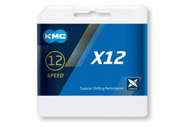 Cadena KMC X12 126 Enlaces 12S ?? Plata 2 Cadena KMC X12 126 Enlaces 12S ?? Plata - Imagen 2