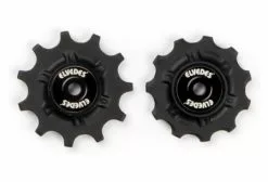 Elvedes Pair Of Jockey Wheels 2 X 11 With Spacers Black