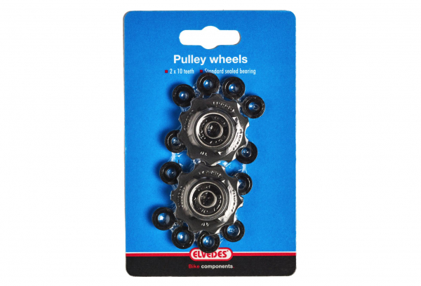 Elvedes Jockey Wheels 2 X 10 Teeths With Sealed Ring Bearings 1 Elvedes Jockey Wheels 2 X 10 Teeths With Sealed Ring Bearings