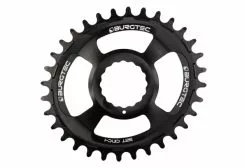 Plato Oval Burgtec Cinch Thick Thin DIRECT MOUNT Estrecho/ Ancho NEGRO