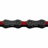 Cadena KMC DLC VAE 126 Eslabones 12V Negro / Rojo