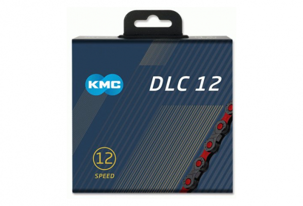Cadena KMC DLC VAE 126 Eslabones 12V Negro / Rojo 2 Cadena KMC DLC VAE 126 Eslabones 12V Negro / Rojo - Imagen 2